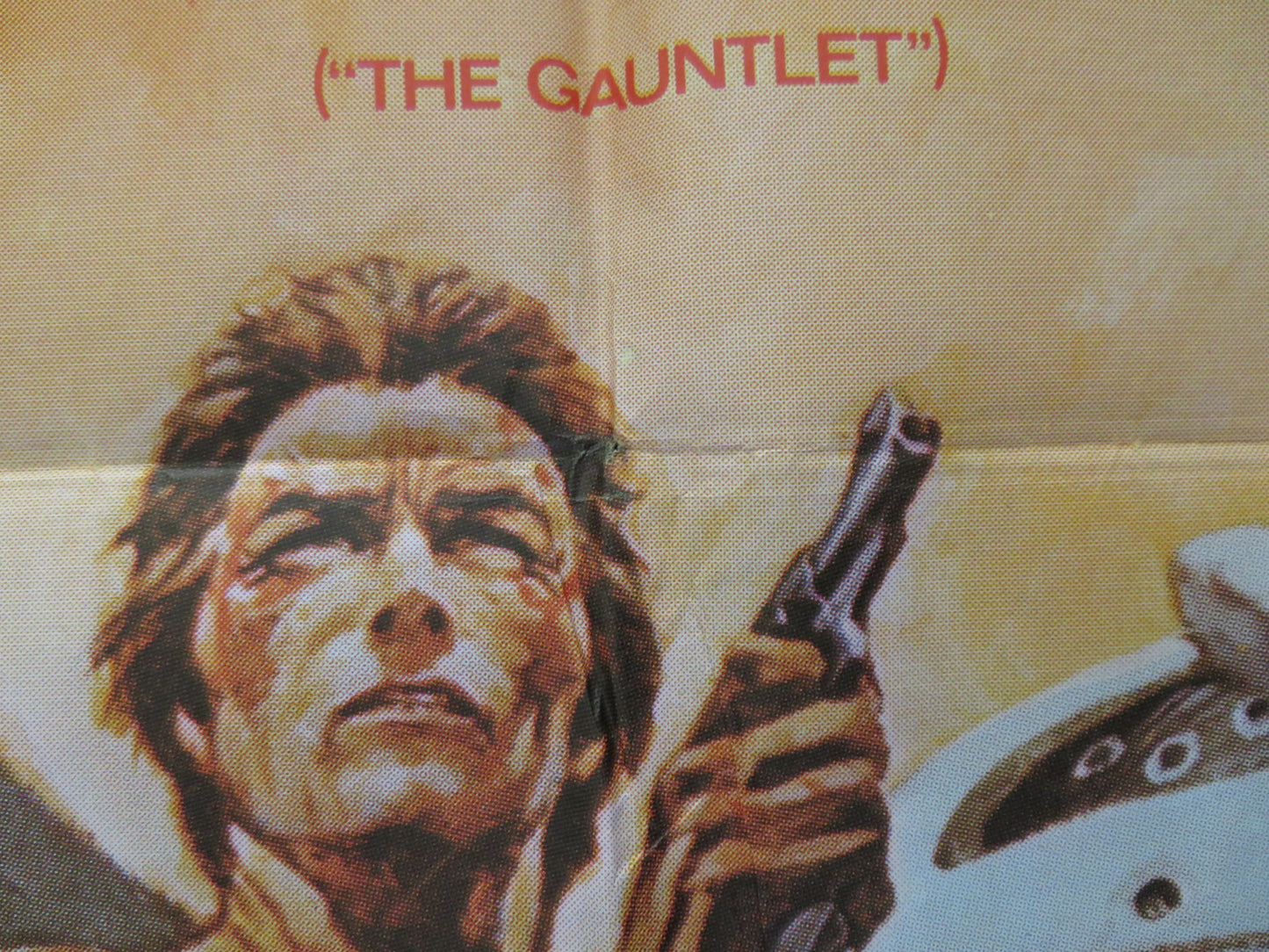 THE GAUNTLET FOLDED SPANISH POSTER CLINT EASTWOOD SANDRA LOCKE 1977