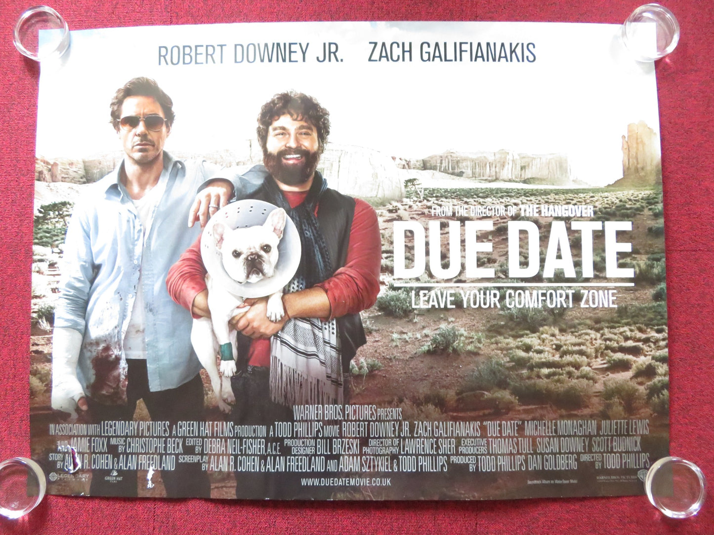 DUE DATE- B UK QUAD (30"x 40") ROLLED POSTER ROBERT DOWNEY JR. 2010