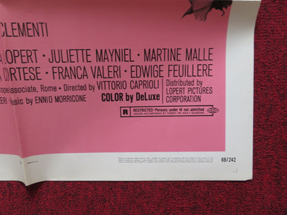 LISTEN LET'S MAKE LOVE FOLDED US ONE SHEET POSTER PIERRE CLEMENTI B. LONCAR 1969