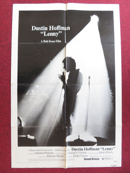 LENNY FOLDED US ONE SHEET POSTER DUSTIN HOFFMAN VALERIE PERRINE 1974