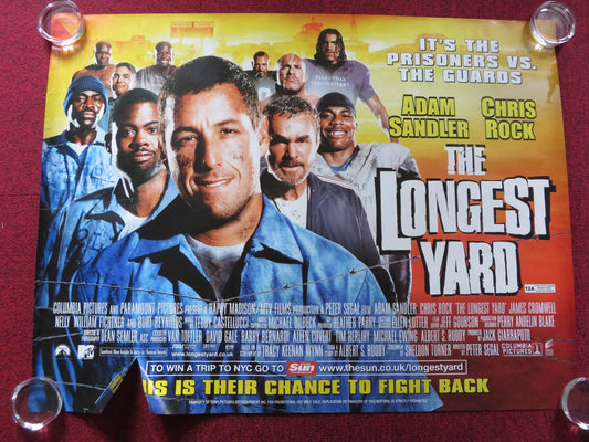 THE LONGEST YARD UK QUAD (30"x 40") ROLLED POSTER ADAM SANDLER CHRIS ROCK 2005