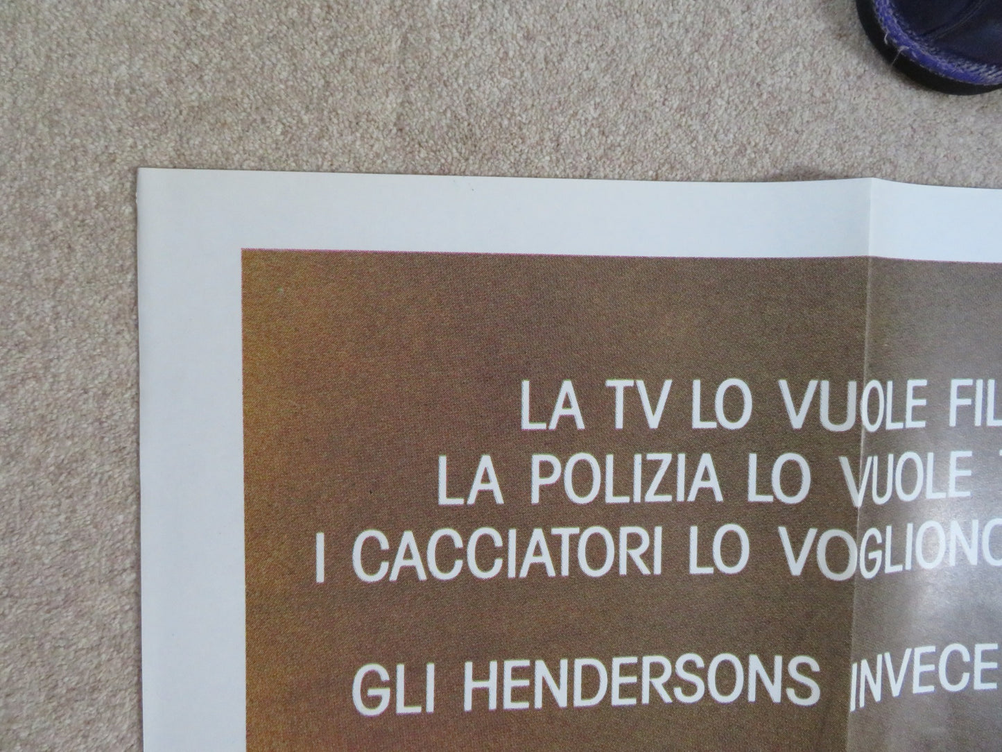 HARRY AND THE HENDERSONS ITALIAN 4 FOGLIO POSTER JOHN LITHGOW M. DILLON 1988