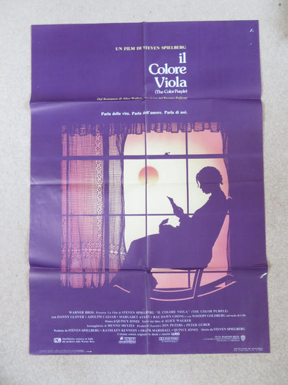 THE COLOR PURPLE ITALIAN 2 FOGLIO POSTER SPIELBERG DANNY GLOVER W. GOLDBERG 1985