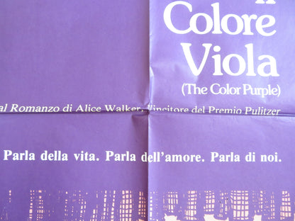 THE COLOR PURPLE ITALIAN 2 FOGLIO POSTER SPIELBERG DANNY GLOVER W. GOLDBERG 1985