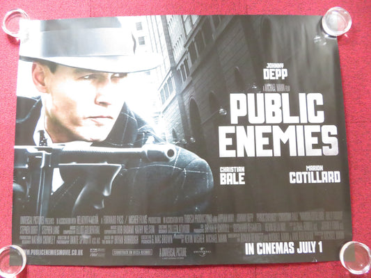 PUBLIC ENEMIES UK QUAD (30"x 40") ROLLED POSTER JOHNNY DEPP CHRISTIAN BALE 2009