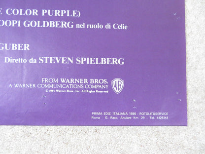 THE COLOR PURPLE ITALIAN 2 FOGLIO POSTER SPIELBERG DANNY GLOVER W. GOLDBERG 1985