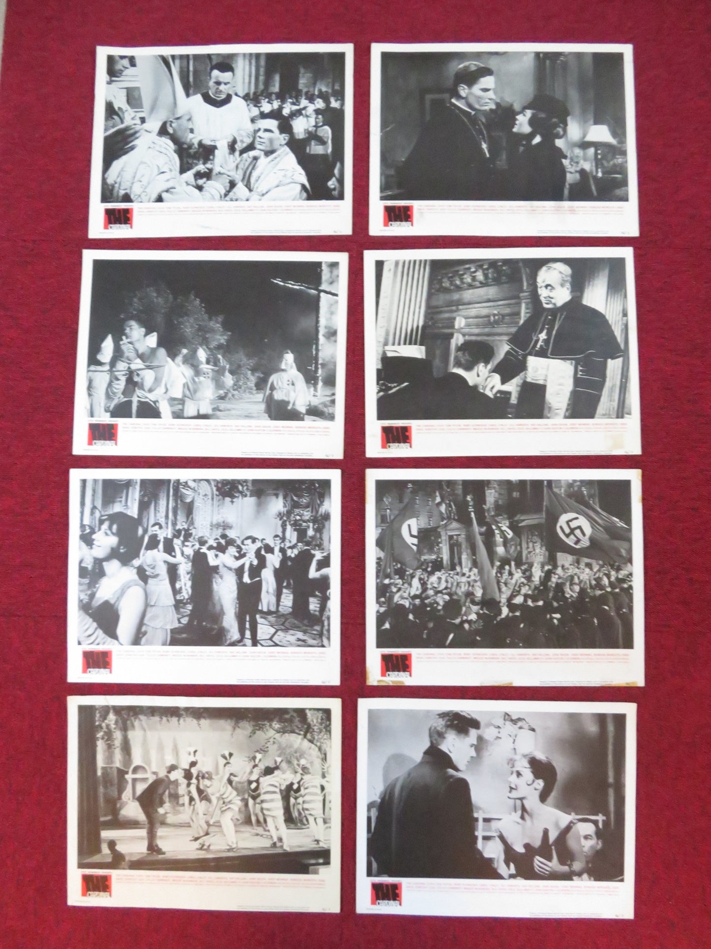 THE CARDINAL US LOBBY CARD FULL SET TOM TRYON CAROL LYNLEY 1963