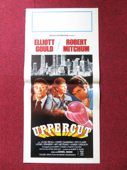 UPPERCUT ITALIAN LOCANDINA POSTER ELLIOTT GOULD ROBERT MITCHUM 1978