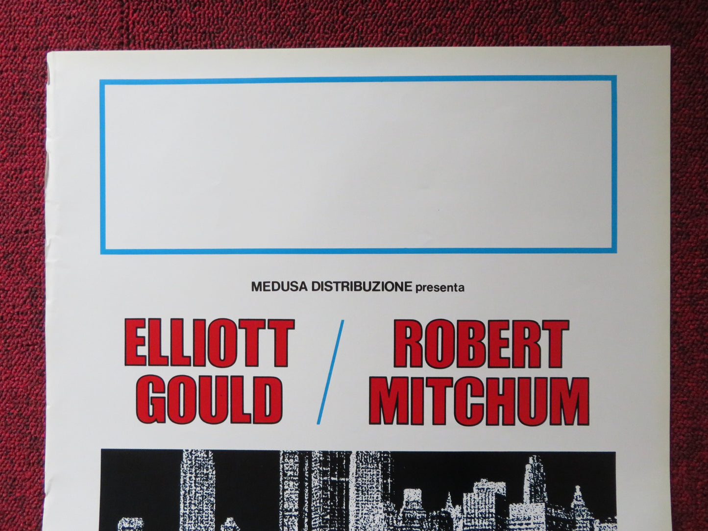 UPPERCUT ITALIAN LOCANDINA POSTER ELLIOTT GOULD ROBERT MITCHUM 1978