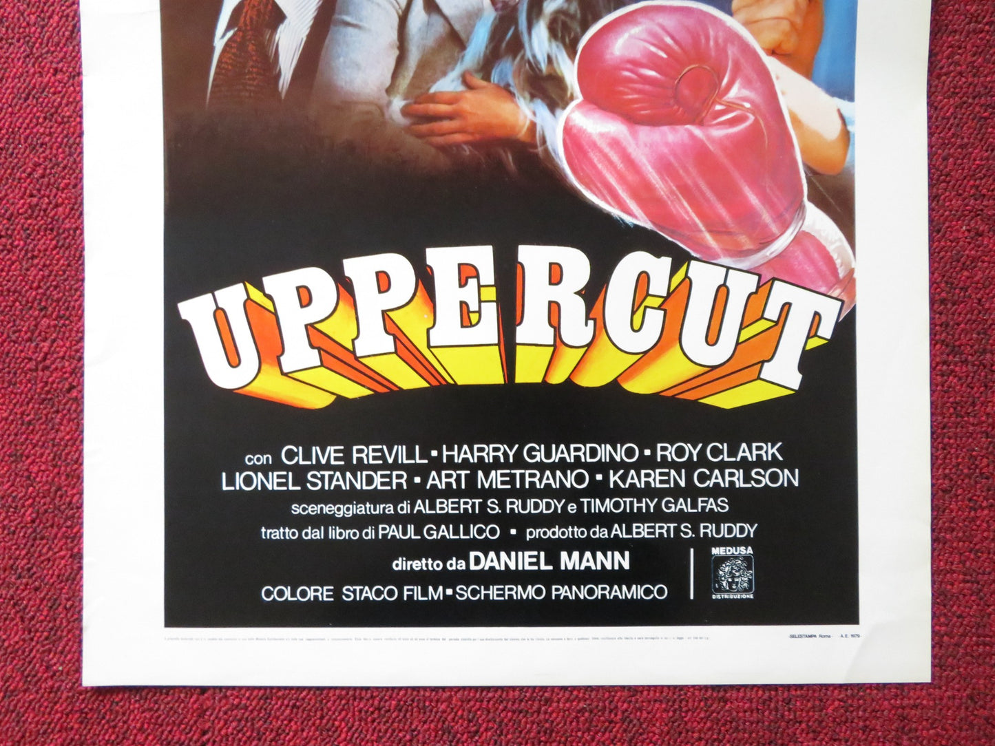 UPPERCUT ITALIAN LOCANDINA POSTER ELLIOTT GOULD ROBERT MITCHUM 1978