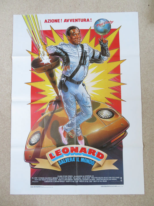 LEONARD PART 6 ITALIAN 2 FOGLIO POSTER BILL COSBY TOM COURTENAY 1988