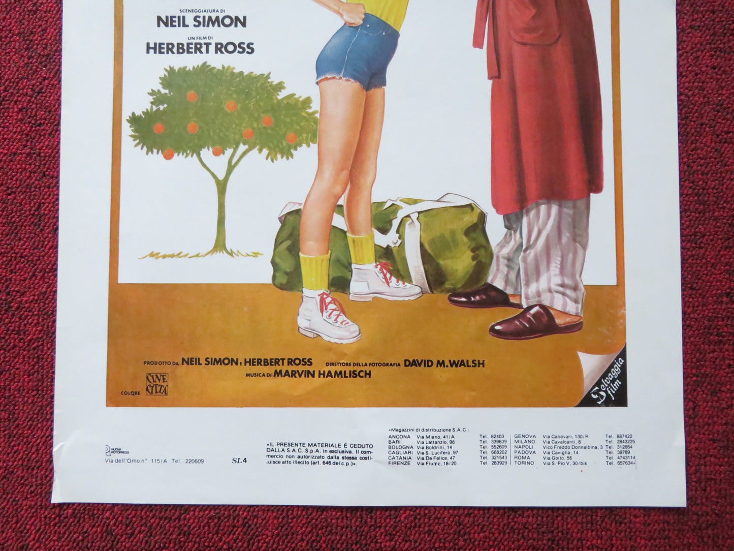 I OUGHT TO BE IN PICTURES ITALIAN LOCANDINA POSTER WALTER MATTHAU 1982