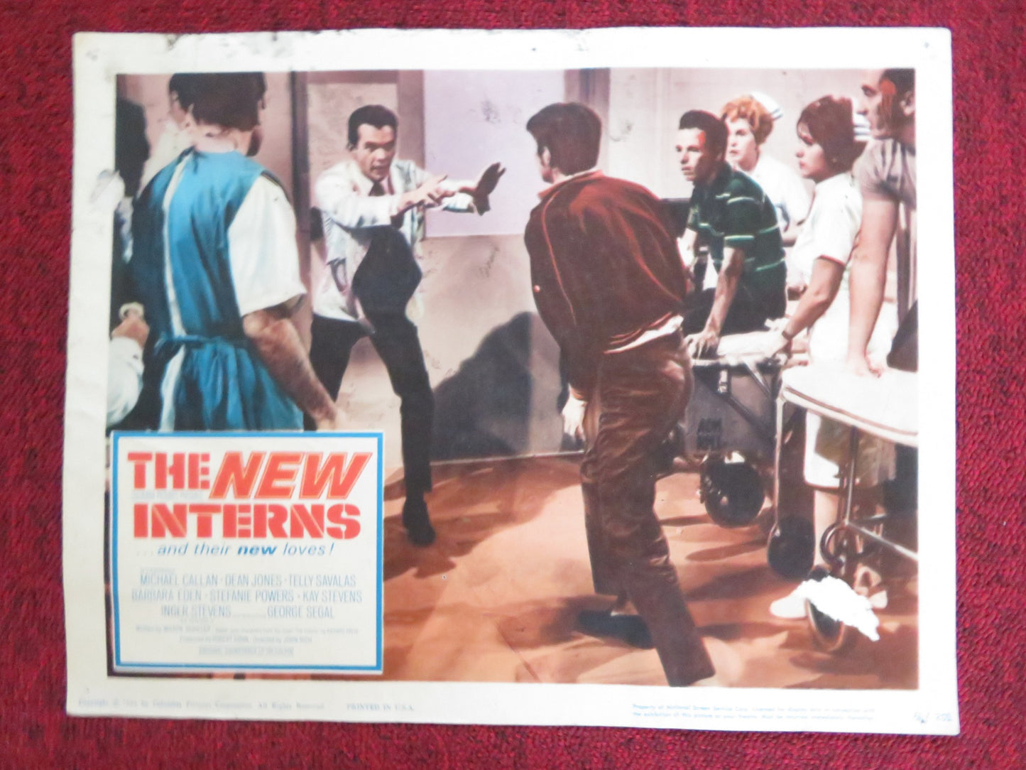 THE NEW INTERNS US LOBBY CARD FULL SET MICHAEL CALLAN DEAN JONES 1964