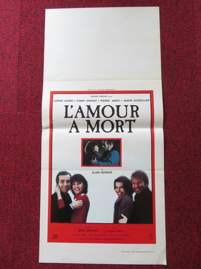 L'AMOUR A MORT ITALIAN LOCANDINA POSTER SABINE AZEMA FANNY ARDANT 1984