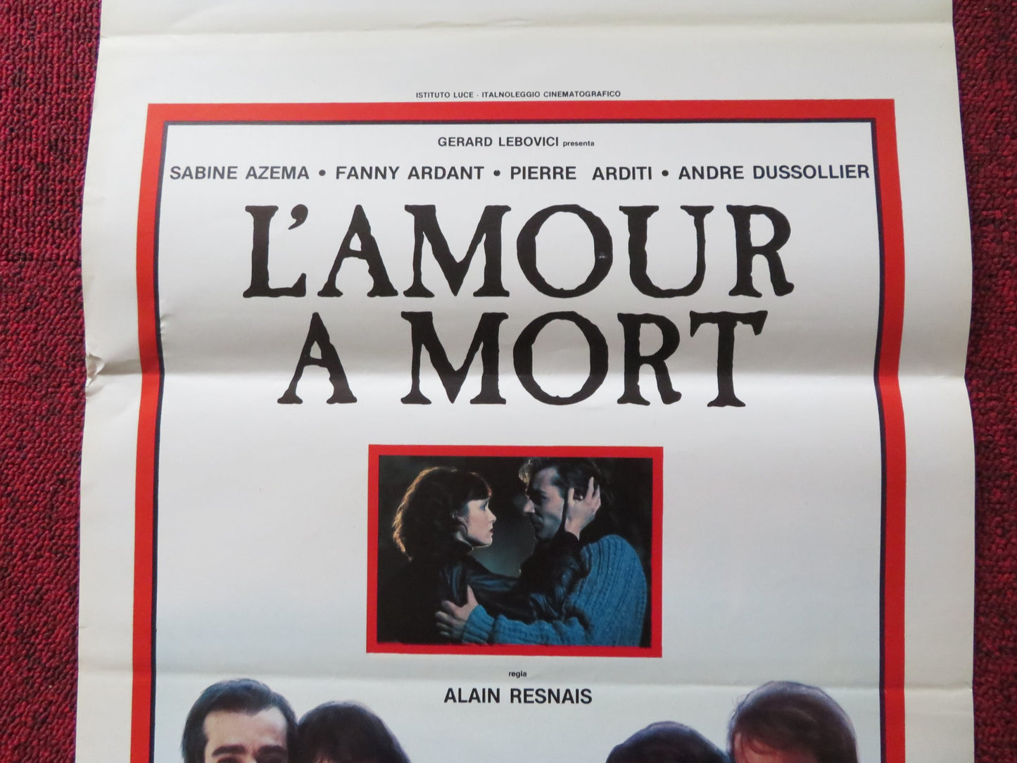 L'AMOUR A MORT ITALIAN LOCANDINA POSTER SABINE AZEMA FANNY ARDANT 1984