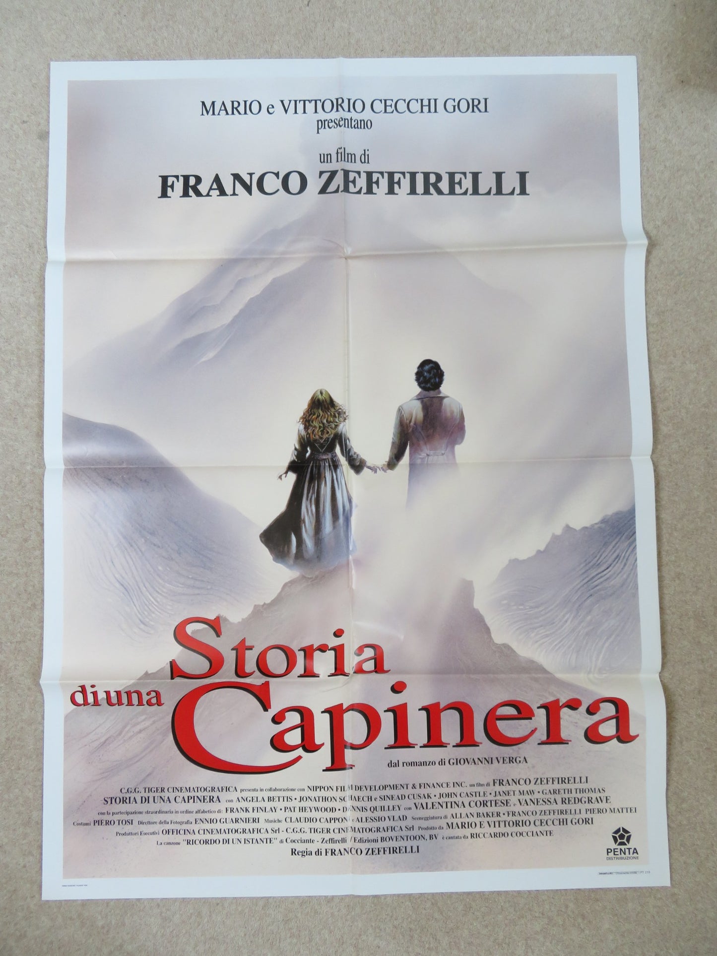 STORIA DI UNA CAPINERA ITALIAN 2 FOGLIO POSTER ANGELA BETTIS J.SCHAECH 1993