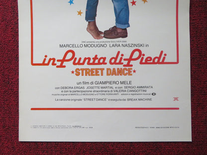 STREET DANCE ITALIAN LOCANDINA POSTER MARCELLO MODUGNO LARA LAMBERTI 1984