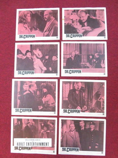 DR. CRIPPEN US LOBBY CARD FULL SET DONALD PLEASENCE SAMANTHA EGGAR 1964