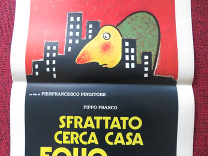 SFRATTATO CERCA CASA EQUO CANONE ITALIAN LOCANDINA POSTER PIPPO FRANCO 1983