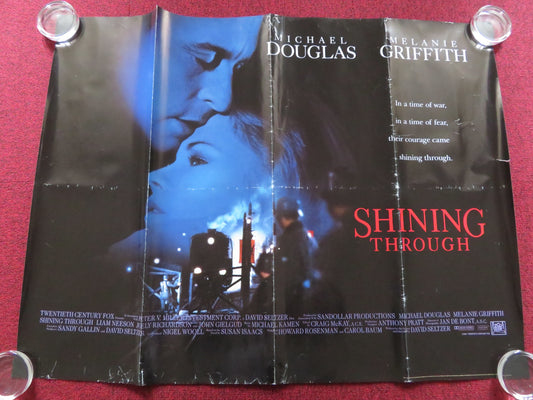 SHINING THROUGH UK QUAD (30"x 40") ROLLED POSTER MICHAEL DOUGLAS 1992