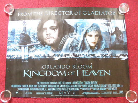 KINGDOM OF HEAVEN UK QUAD (30"x 40") ROLLED POSTER ORLANDO BLOOM EVA GREEN 2005