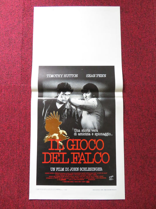 THE FALCON AND THE SNOWMAN ITALIAN LOCANDINA POSTER SEAN PENN T. HUTTON 1985