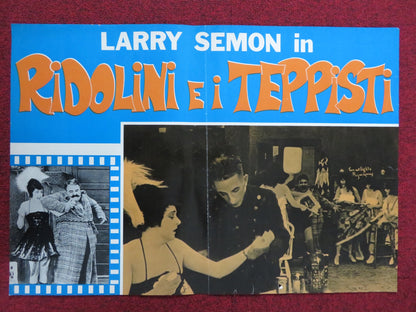 RIDOLINI E I TEPPISTI - A ITALIAN FOTOBUSTA POSTER LARRY SEMON MADGE KIRBY