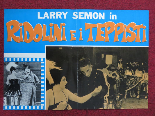 RIDOLINI E I TEPPISTI - A ITALIAN FOTOBUSTA POSTER LARRY SEMON MADGE KIRBY