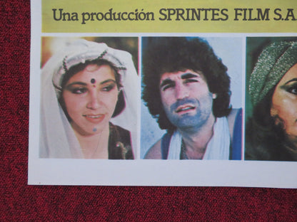 ARABIAN SEX HISTORY FOLDED SPANISH POSTER RAQUEL EVANS JOSE ANTONIO CEINOS 1981