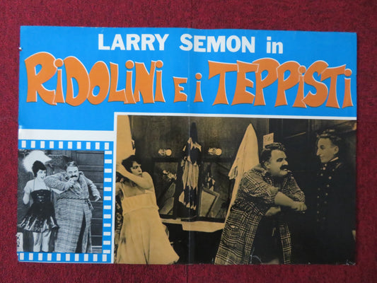 RIDOLINI E I TEPPISTI - B ITALIAN FOTOBUSTA POSTER LARRY SEMON MADGE KIRBY