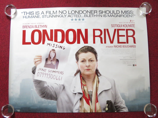 LONDON RIVER UK QUAD (30"x 40") ROLLED POSTER BRENDA BLETHYN S. KOUYATE 2009