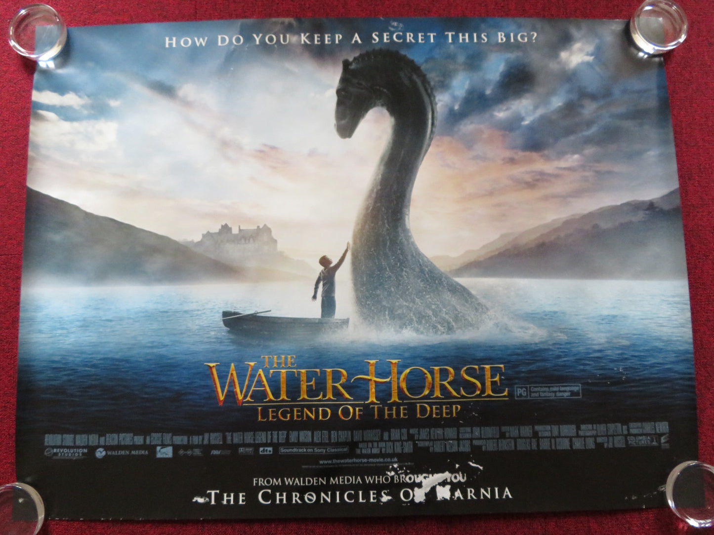 THE WATER HORSE UK QUAD (30"x 40") ROLLED POSTER BRIAN COX BEN CHAPLIN 2007