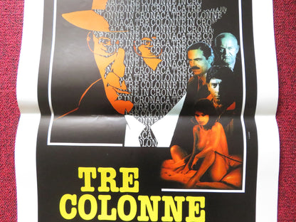 TRE COLONNE IN CRONACA ITALIAN LOCANDINA POSTER GIAN MARIA VOLONTE 1990