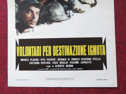 VOLONTARI PER DESTINAZIONE IGNOTA ITALIAN LOCANDINA POSTER CHIAPPERINI 1979