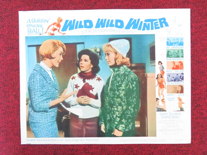 WILD WILD WINTER US LOBBY CARD FULL SET GARY CLARKE CHRIS NOEL 1966