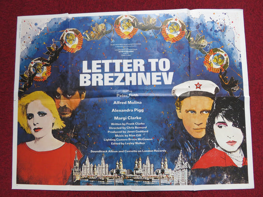 LETTER TO BREZHNEV UK QUAD POSTER FOLDED ALFRED MOLINA PETER FIRTH 1985