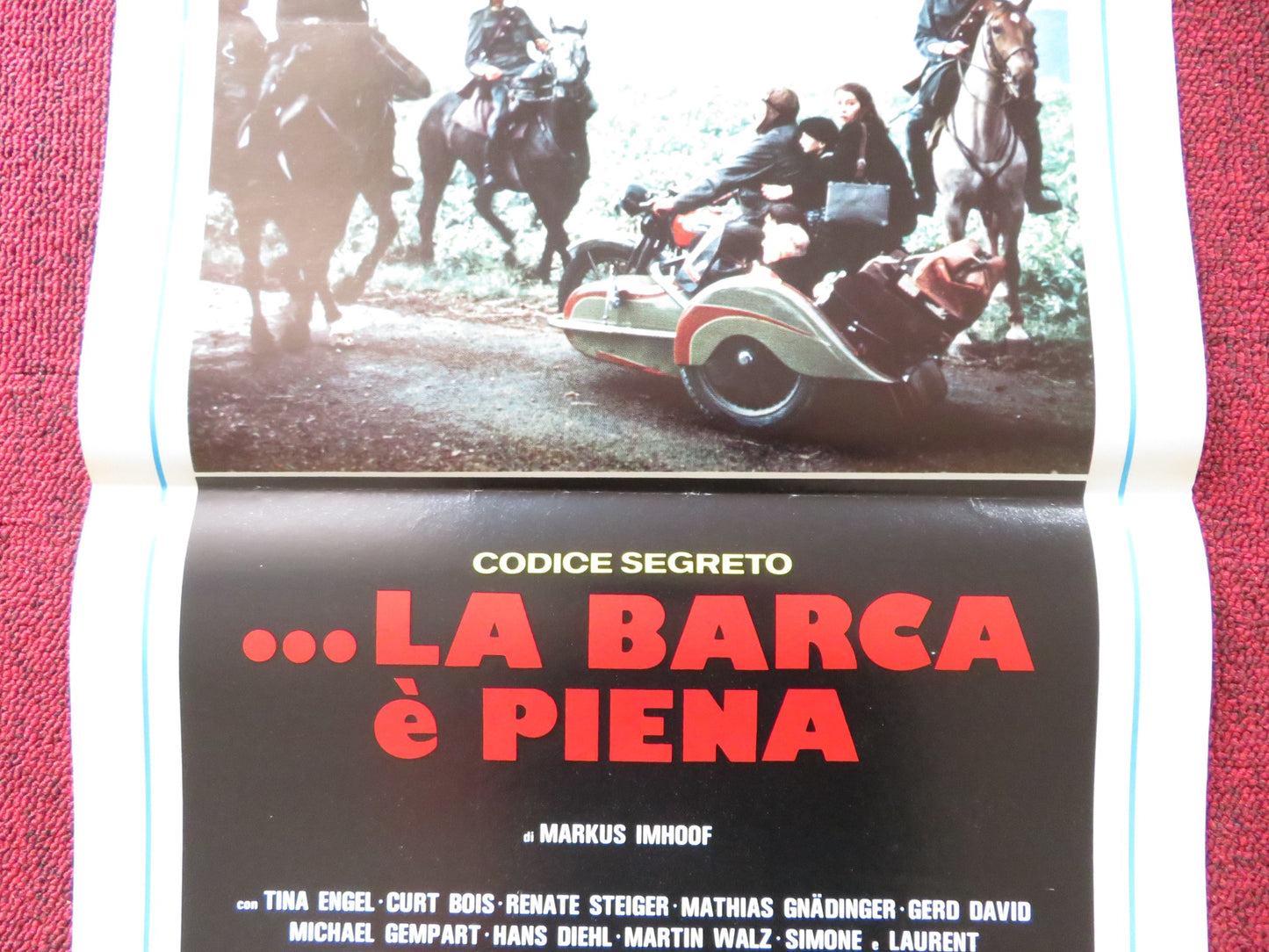 THE BOAT IS FULL ITALIAN LOCANDINA POSTER TINA ENGEL CURT BOIS 1981