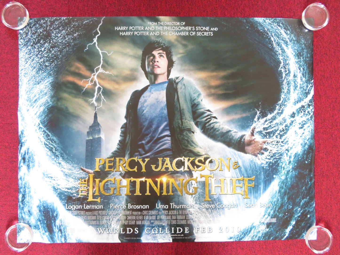 PERCY JACKSON & THE LIGHTNING THIEF UK QUAD (30"x 40") ROLLED POSTER 2010