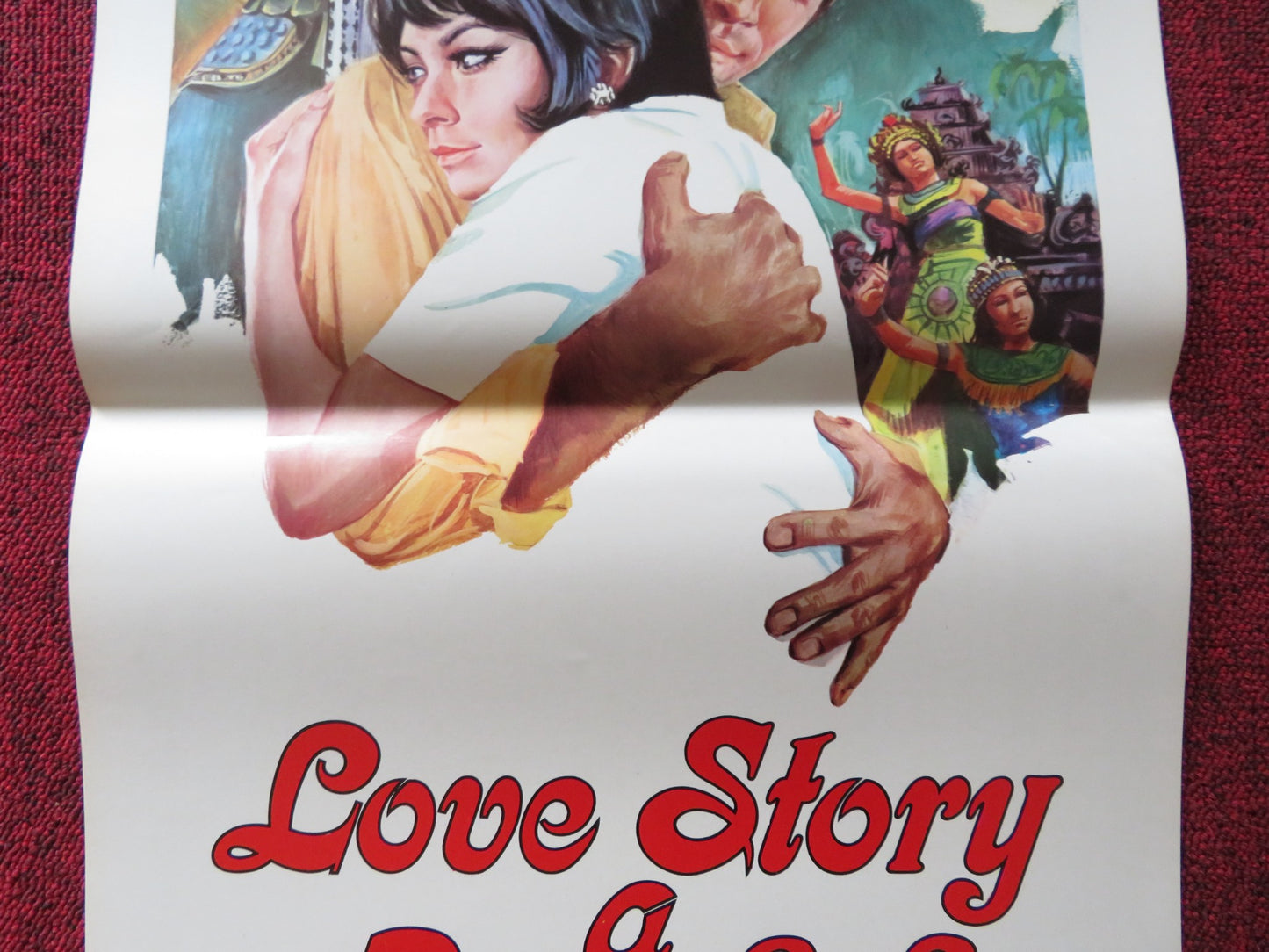 LOVE STORY A BANGKOK ITALIAN LOCANDINA POSTER ROY BLACK / LEX BARKER 1970