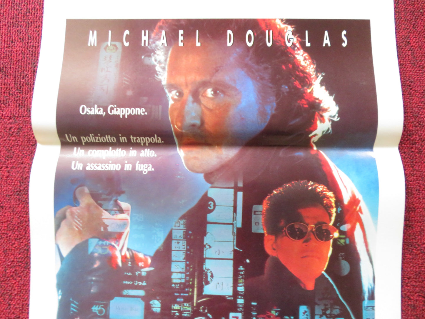 BLACK RAIN ITALIAN LOCANDINA POSTER MICHAEL DOUGLAS / ANDY GARCIA 1989