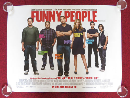 FUNNY PEOPLE UK QUAD (30"x 40") ROLLED POSTER ADAM SANDLER SETH ROGEN 2009