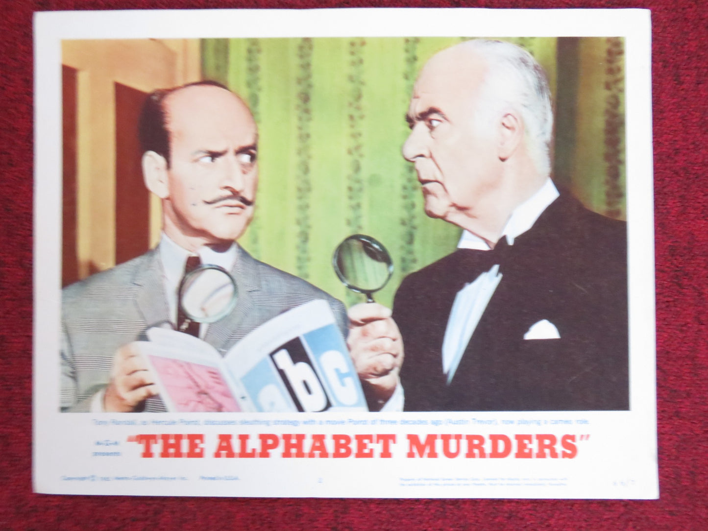 THE ALPHABET MURDERS US LOBBY CARD FULL SET TONY RANDALL ANITA EKBERG 1965