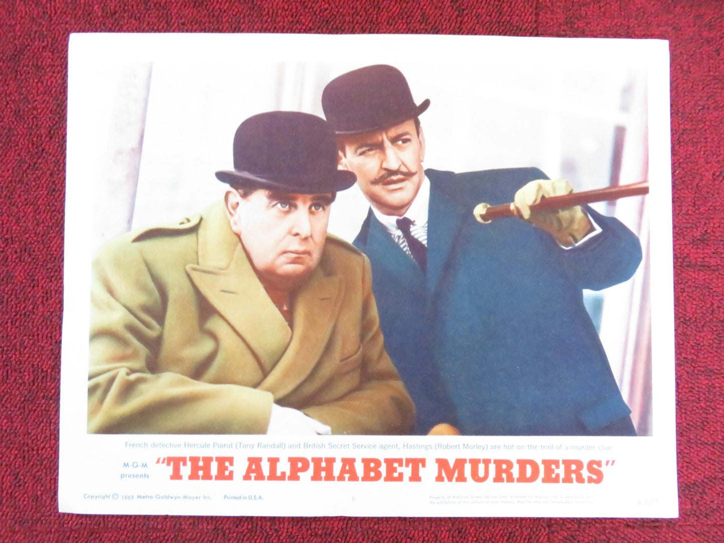 THE ALPHABET MURDERS US LOBBY CARD FULL SET TONY RANDALL ANITA EKBERG 1965