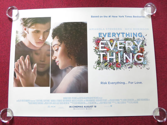 EVERYTHING, EVERYTHING UK QUAD (30"x 40") ROLLED POSTER  AMANDLA STENBERG 2017