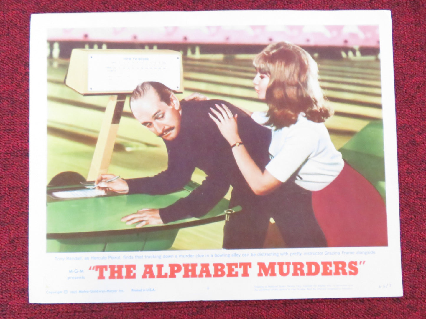 THE ALPHABET MURDERS US LOBBY CARD FULL SET TONY RANDALL ANITA EKBERG 1965