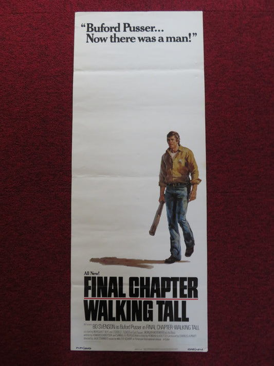 FINAL CHAPTER WALKING TALL US INSERT (14"x 36") POSTER BO SVENSON 1977