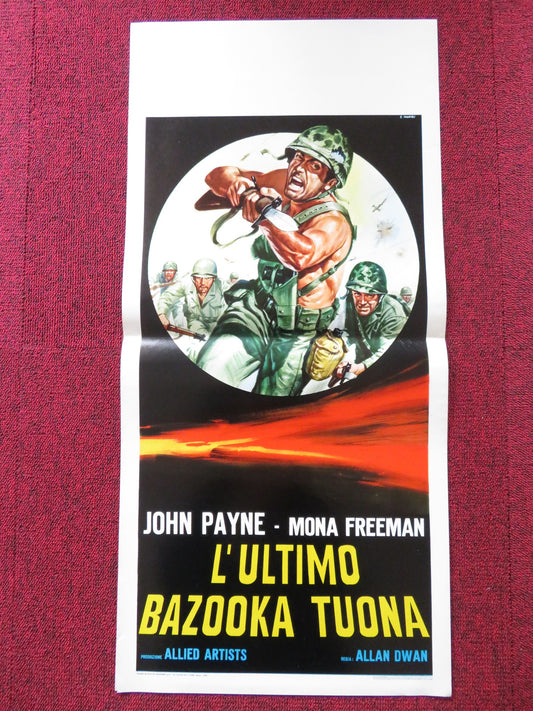 HOLD BACK THE NIGHT ITALIAN LOCANDINA POSTER JOHN PAYNE MONA FREEMAN 1956