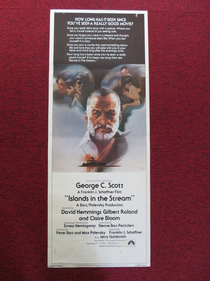 ISLANDS IN THE STREAM US INSERT (14"x 36") POSTER GEORGE C.SCOTT C. BLOOM 1977