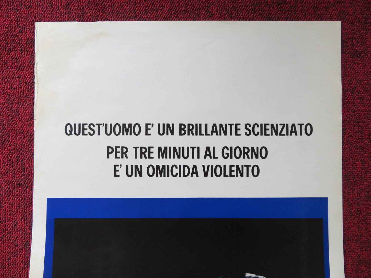 THE TERMINAL MAN ITALIAN LOCANDINA POSTER GEORGE SEGAL JOAN HACKETT 1975