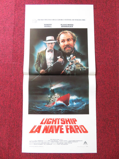 THE LIGHTSHIP ITALIAN LOCANDINA POSTER ROBERT DUVALL KLAUS MARIA BRANDAUER 1985